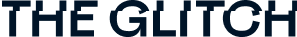 glitch logo-blue